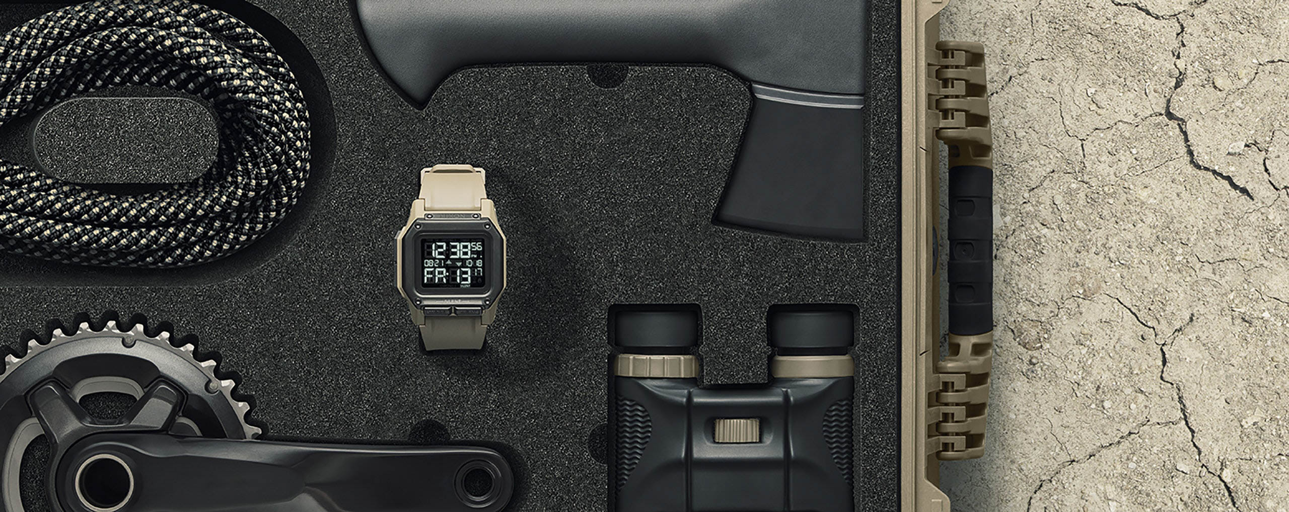 Nixon Regulus Watch in survival kit