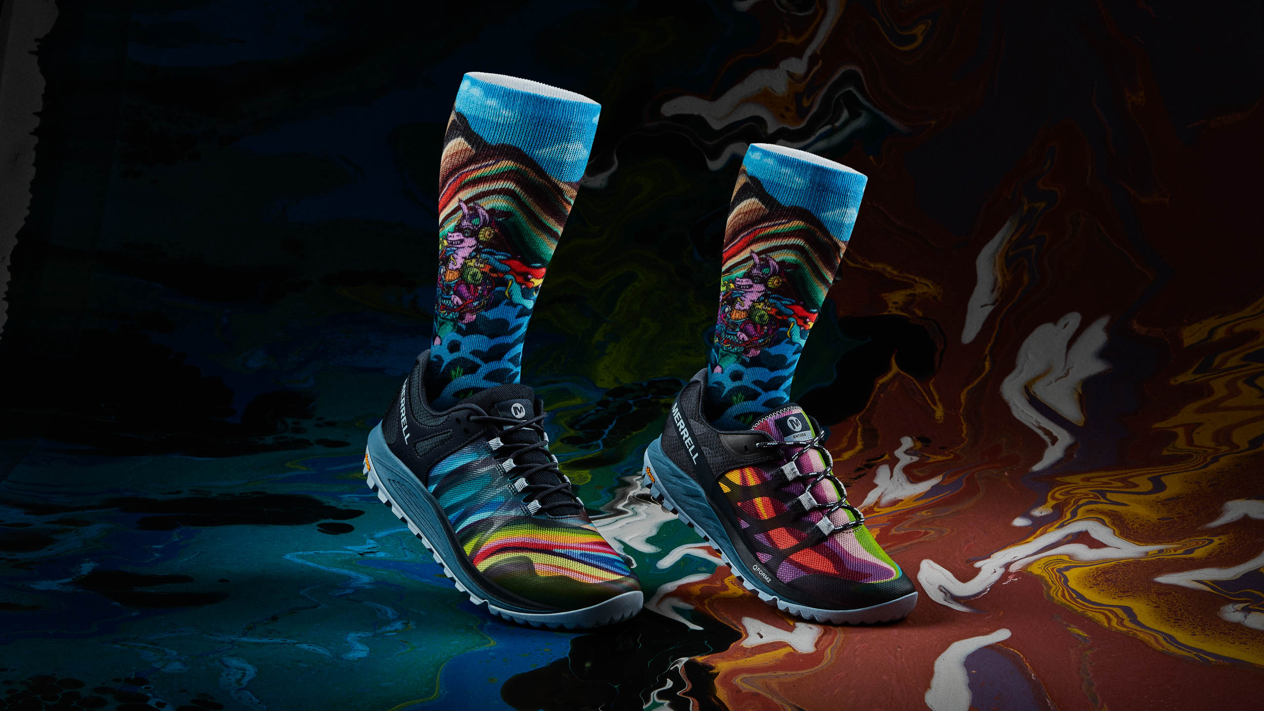Merrell Nova and Antora inspired by the Painted Mountains